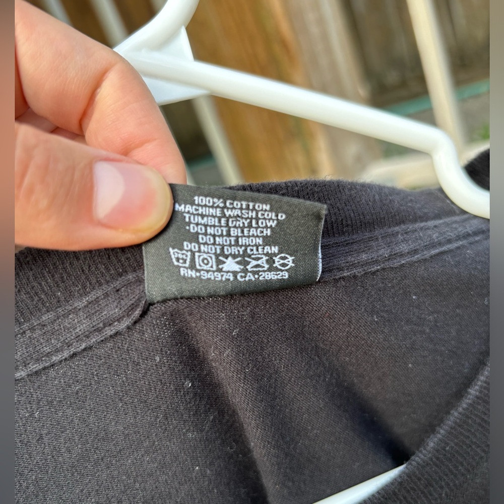Stussy Long Sleeve Basic T-Shirt Black 2017 - Picture 3 of 8